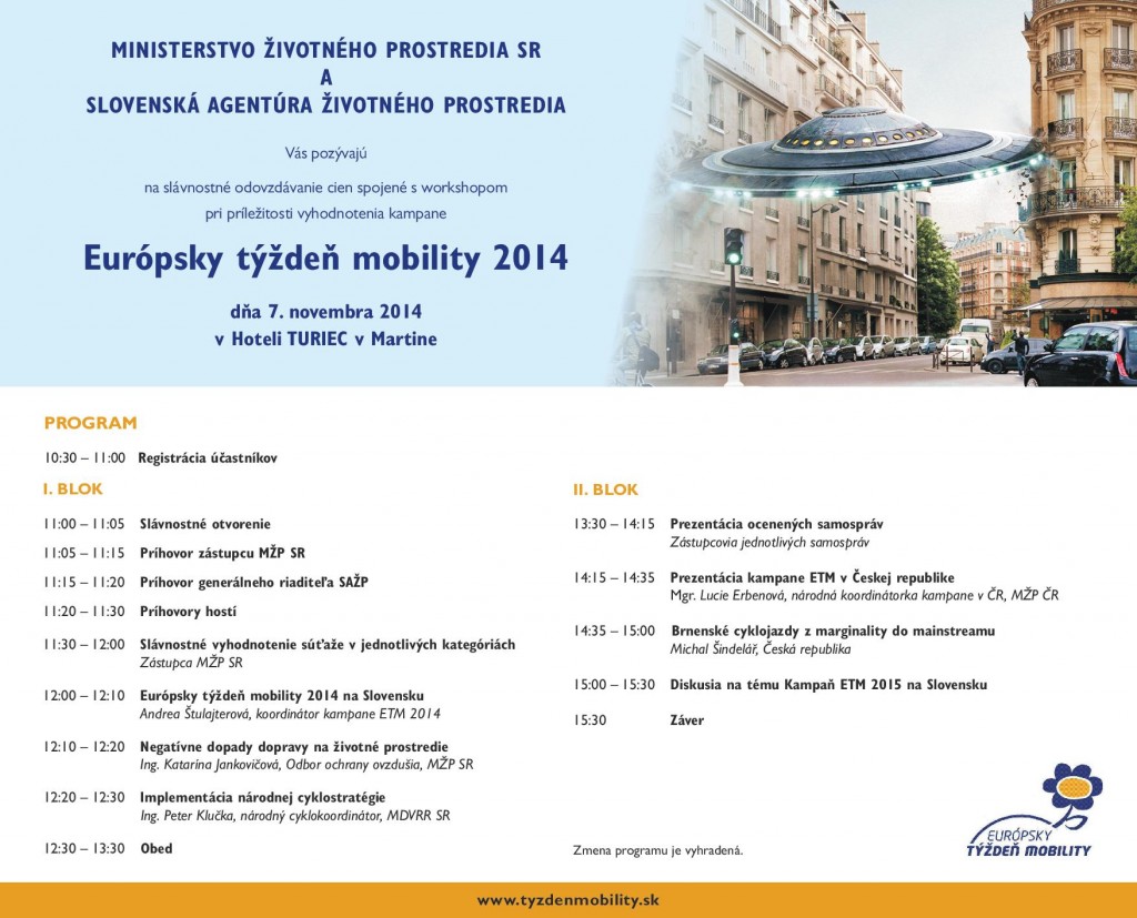 , Vyhodnotenie kampane Európskeho týždňa mobility 2014