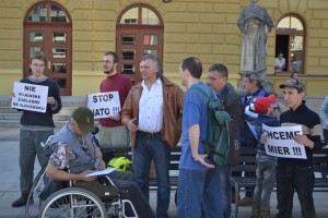 , V Martine sa protestovalo proti vojne a mediálnej dezinformácii