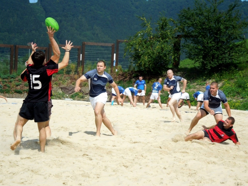 , Príďte podporiť svoj tím v plážovom rugby
