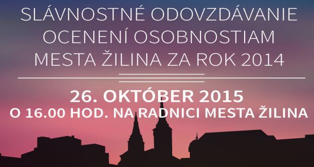 , Osobnosti mesta Žilina za rok 2014