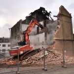 , Búranie bytového domu na Bratislavskej ulici