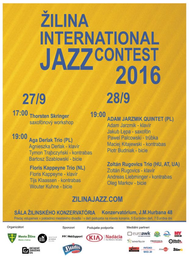 , Žilina bude hostiť jazzových hudobníkov z celého sveta