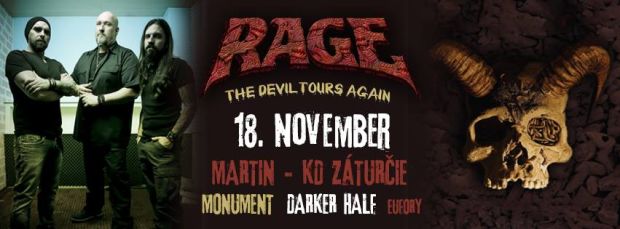 , Nemecká speed power metalová kapela Rage bude znova koncertovať na Slovensku a iba v Martine!