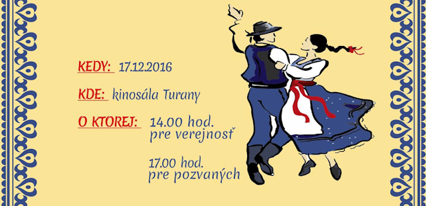 , 30. výročie založenia Folklórneho súboru Kriváň z Turian