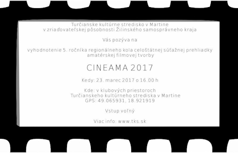 , CINEAMA 2017: Súťaž amatérskej filmovej tvorby