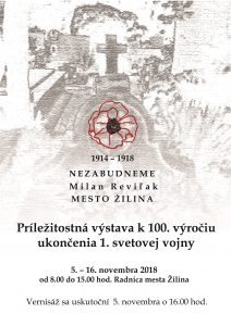 , Žilina pripravila Príležitostnú výstavu k 100. výročiu ukončenia 1. svetovej vojny