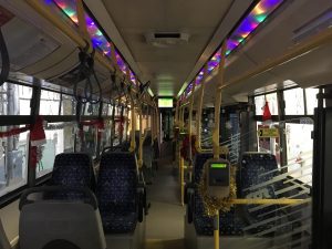 , Ulicami Žiliny už premáva vianočný trolejbus