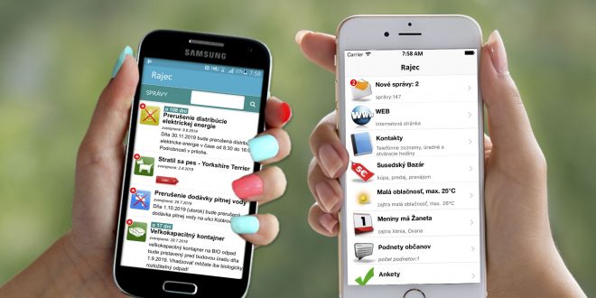 , Mesto Rajec spustilo pre svojich občanov mobilnú aplikáciu RAJEC