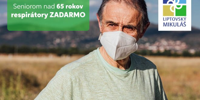 , Mesto Liptovský Mikuláš zakúpilo pre seniorov nad 65 rokov respirátory