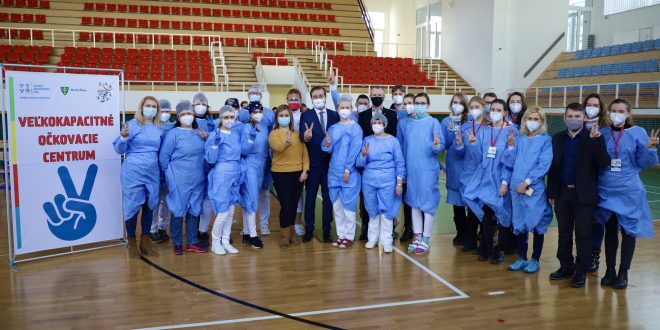 , Žilinský samosprávny kraj otvoril veľkokapacitné očkovacie centrum v Žiline