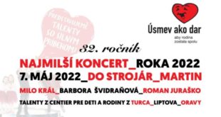 Najmilší koncert roka, Najmilší koncert roka 2022 predstaví Martinčanom talenty s veľkým príbehom!