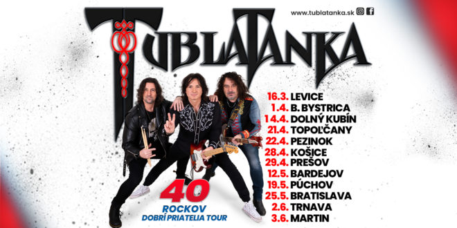 turné 40 rockov Tublatanka dobrí priatelia tour