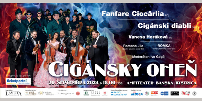 Fanfare Ciocărlia, Fanfare Ciocărlia a Cigánski diabli to v banskobystrickom amfiteátri rozpália! Cigánsky oheň predstavuje svoj program