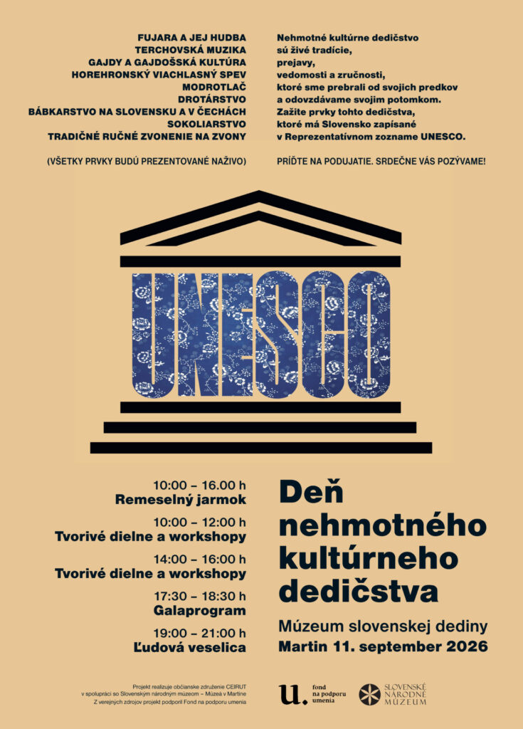nehmotné kultúrne dedičstvo, Fujary, modrotlač aj sokoliari. V Martine ožijú všetky slovenské poklady zo zoznamu UNESCO